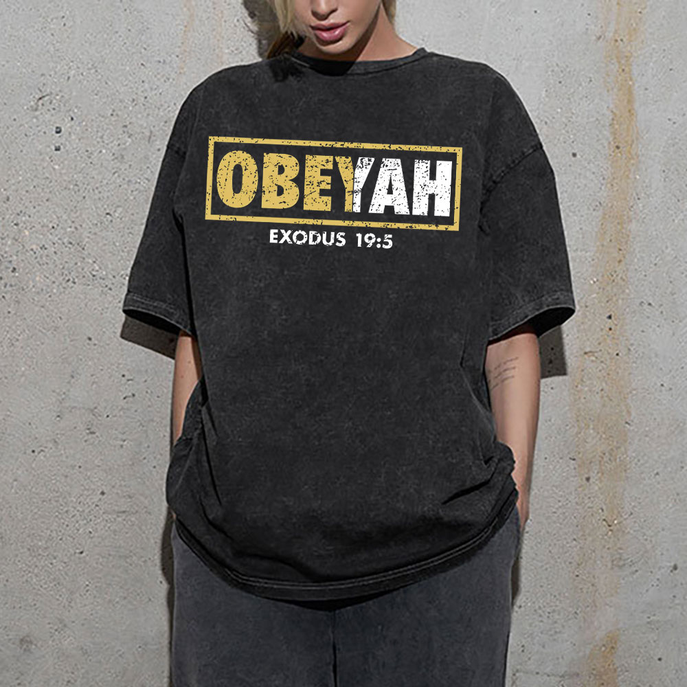Obeyah Chirstian Washed T-Shrit