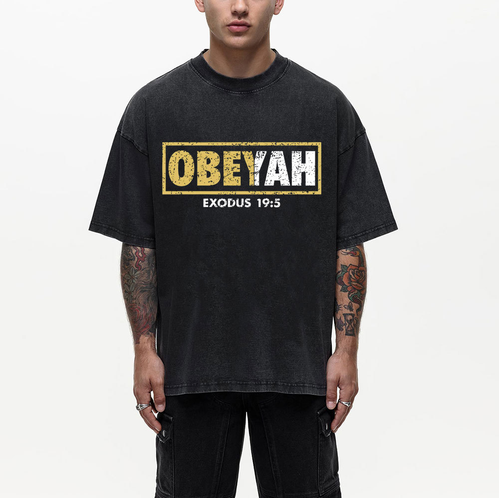 Obeyah Chirstian Washed T-Shrit