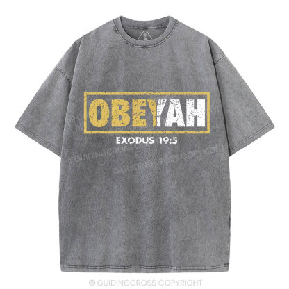 Obeyah Chirstian Washed T-Shrit