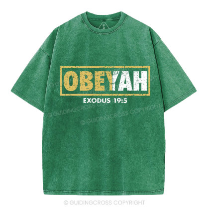 Obeyah Chirstian Washed T-Shrit