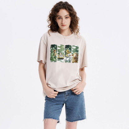 Oh Holy Night Christian Christmas Washed T-Shirt