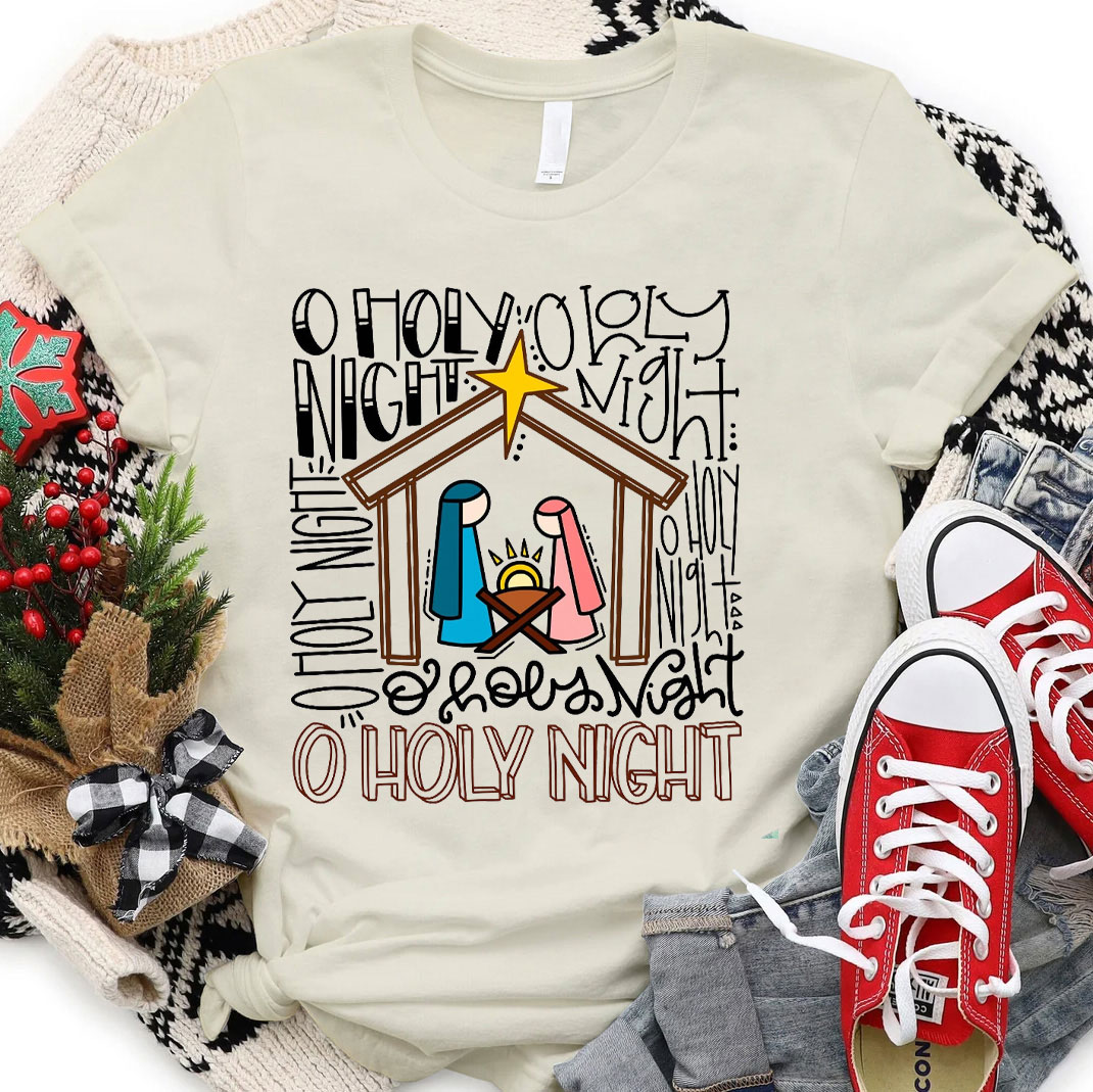 Oh Holy Night Christian Tee