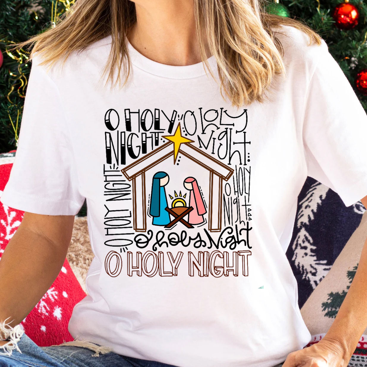 Oh Holy Night Christian Tee