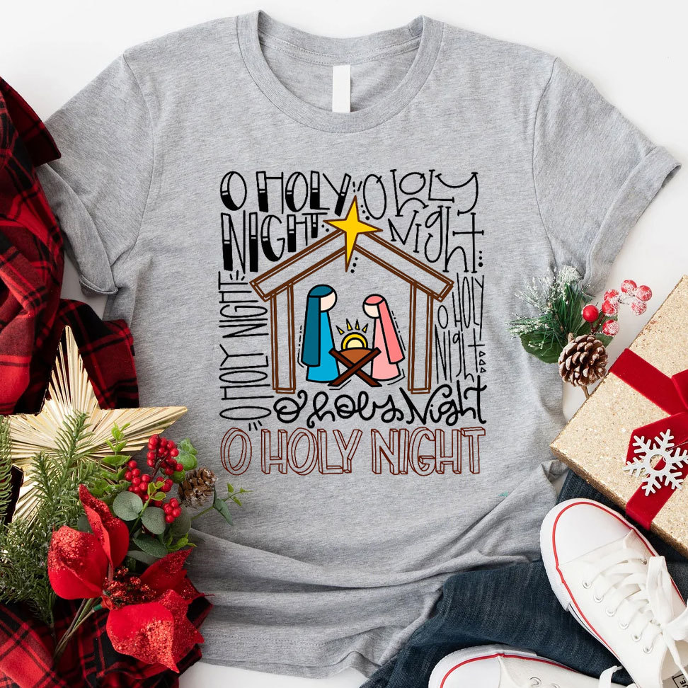Oh Holy Night Christian Tee