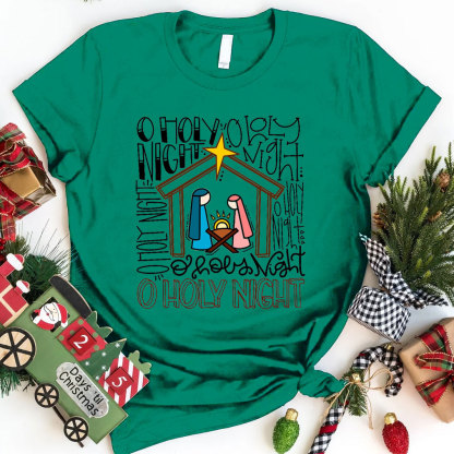 Oh Holy Night Christian Tee