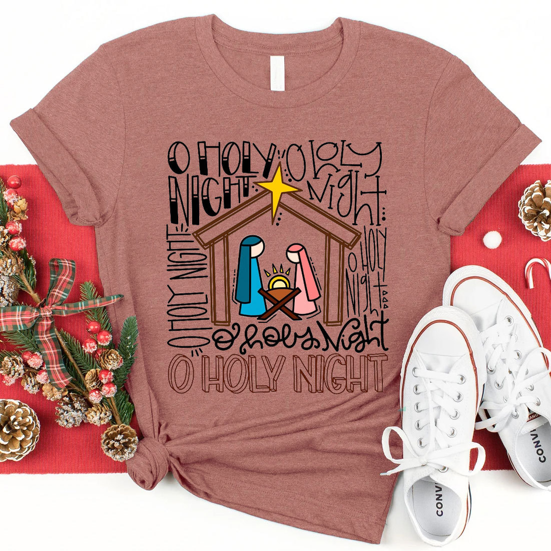 Oh Holy Night Christian Tee