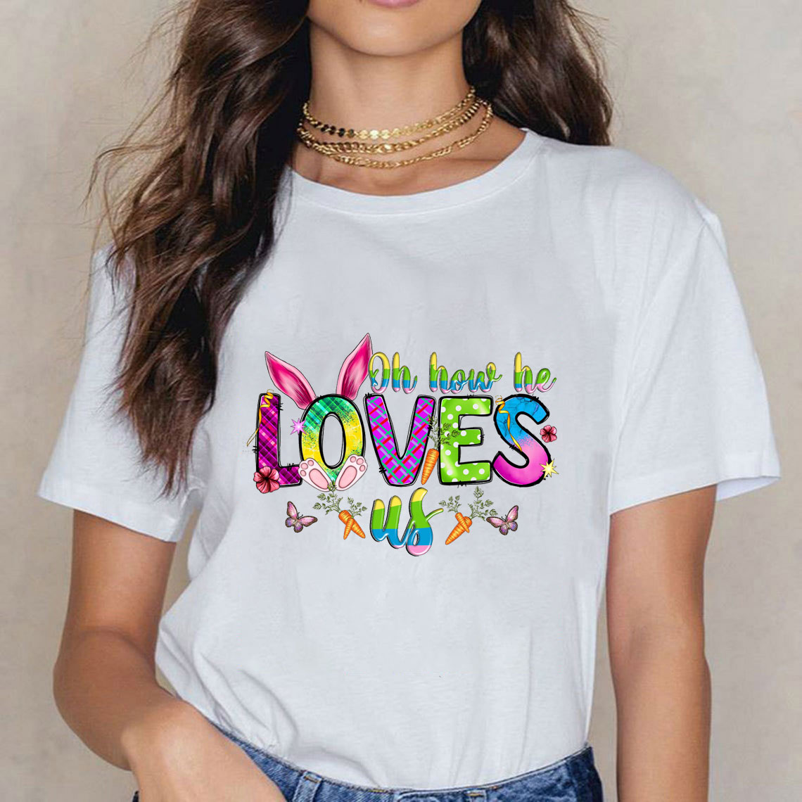Oh How He Loves Us Christian T-Shirt
