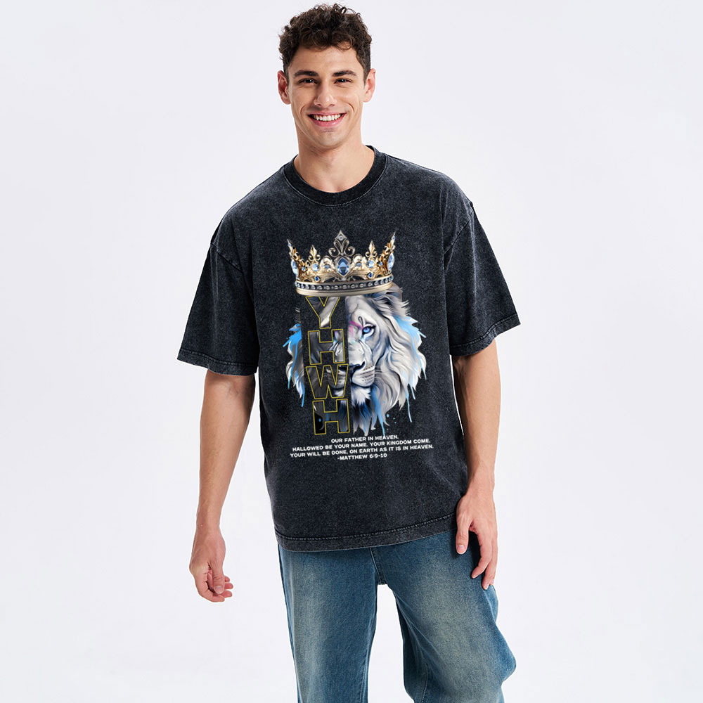 On Earth As It Is In Heaven Christian Washed T-Shirt