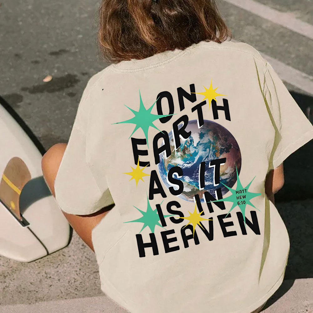On Earth Christian Washed T-Shirt