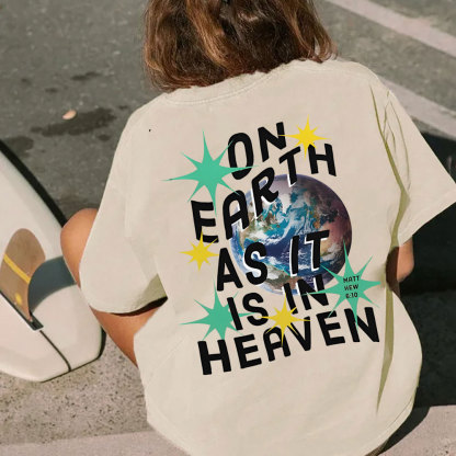 On Earth Christian Washed T-Shirt