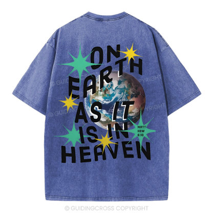 On Earth Christian Washed T-Shirt