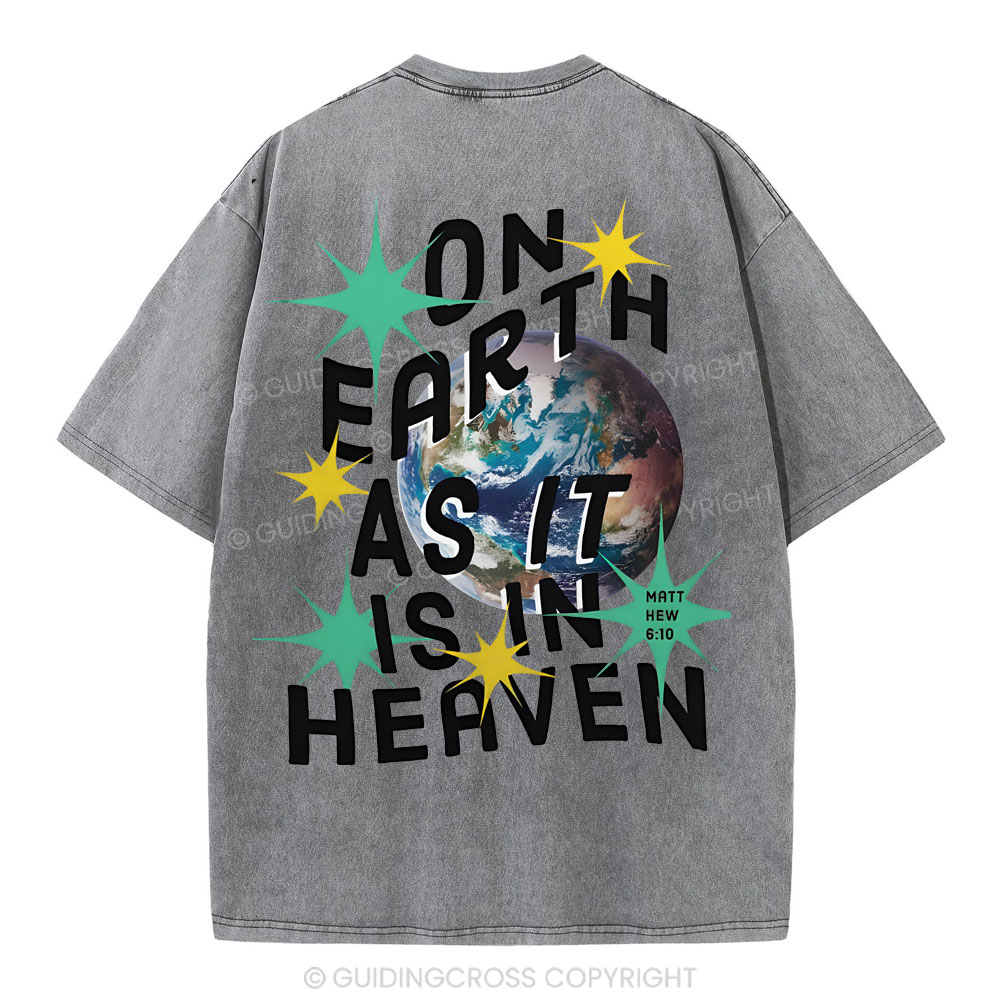 On Earth Christian Washed T-Shirt