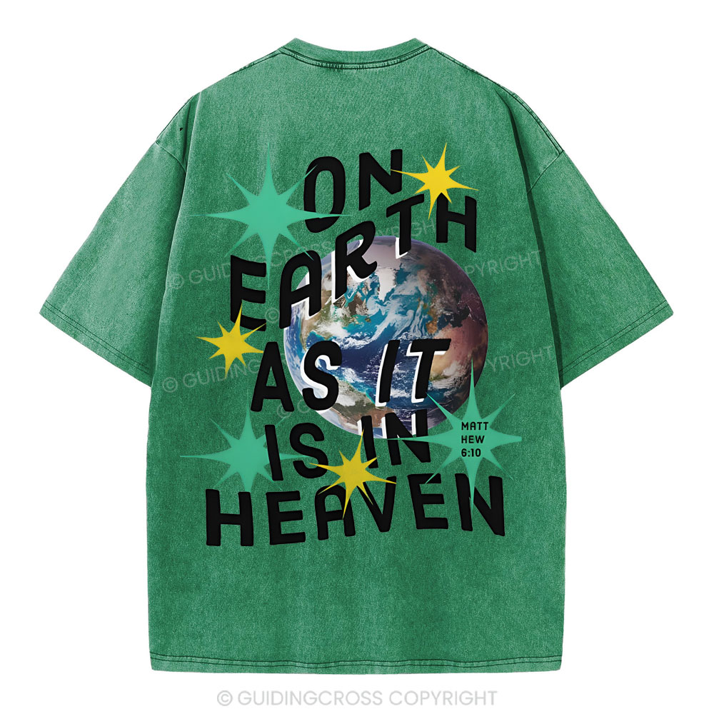 On Earth Christian Washed T-Shirt