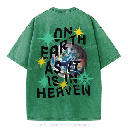 On Earth Christian Washed T-Shirt