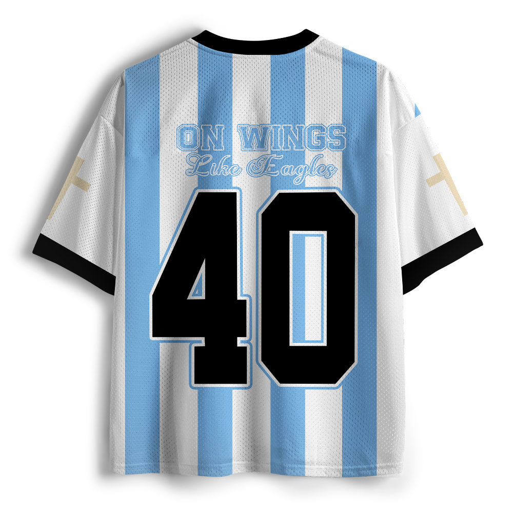 On Wings Like Eagles Christian Mesh Jersey
