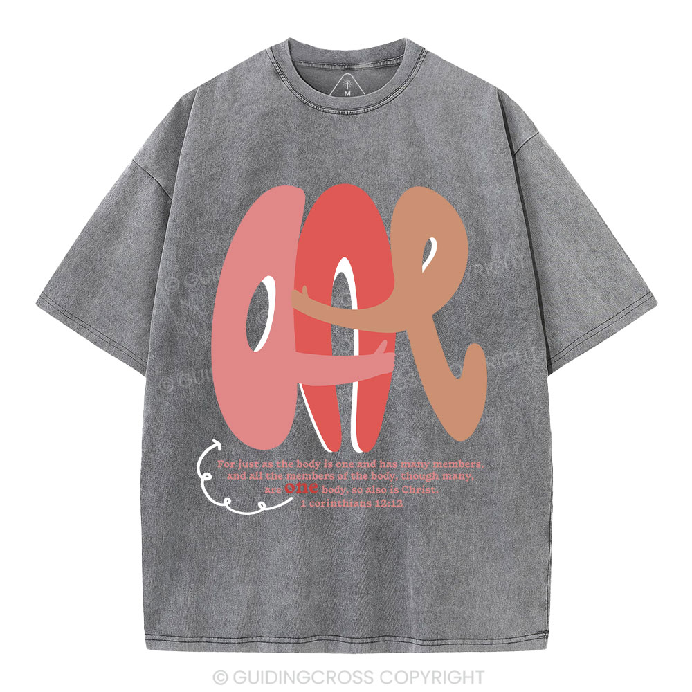 One Body In Christ Christian Washed T-Shirt