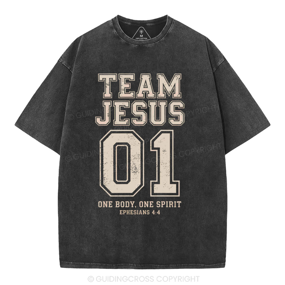 One Body One Spirit Christian Washed T-Shirt