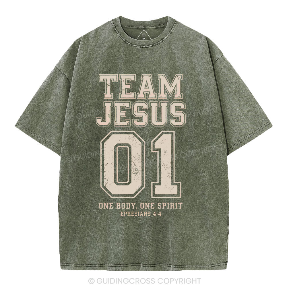 One Body One Spirit Christian Washed T-Shirt