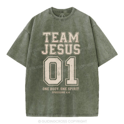 One Body One Spirit Christian Washed T-Shirt