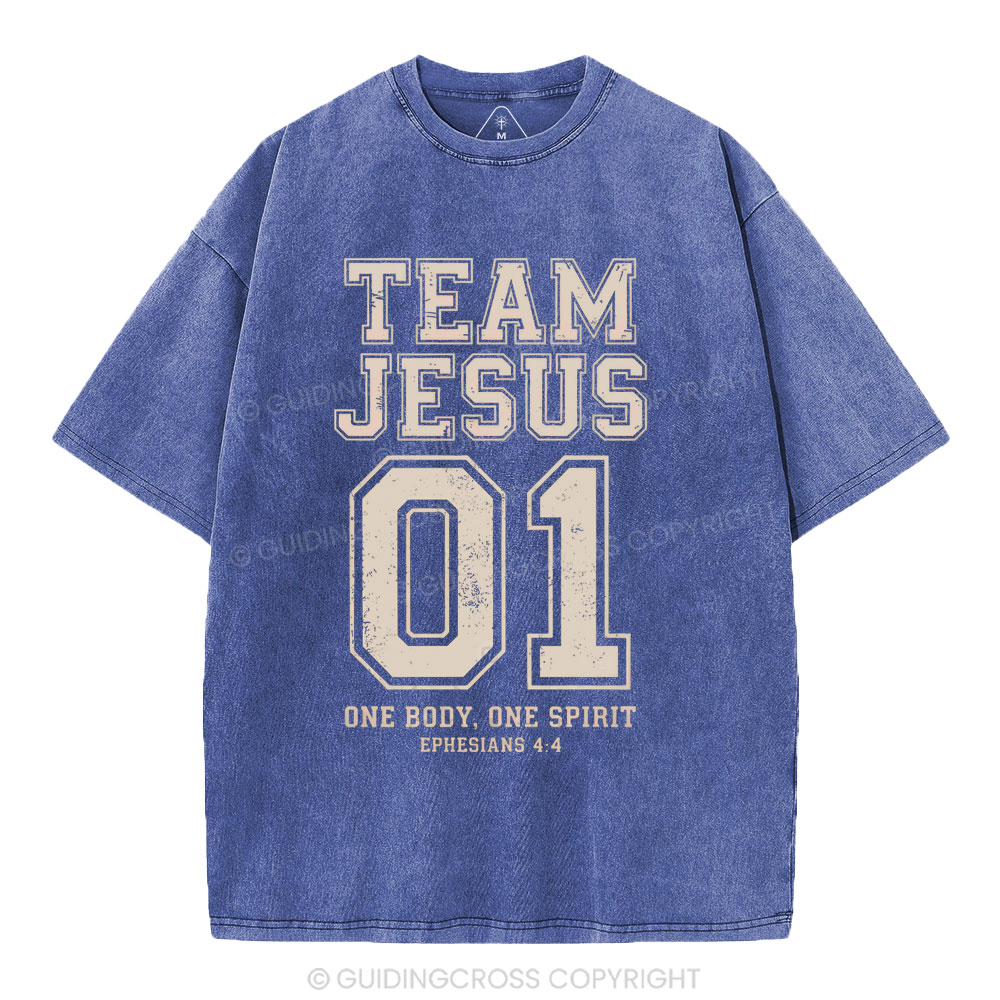 One Body One Spirit Christian Washed T-Shirt