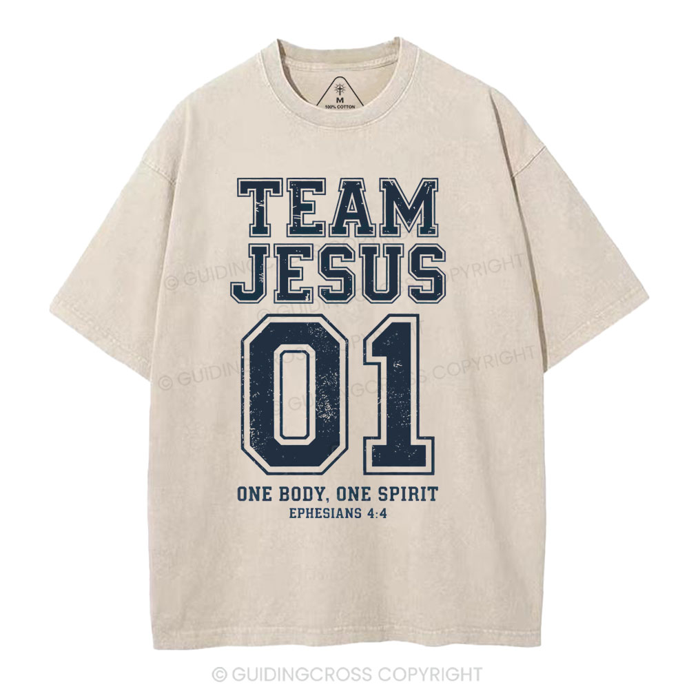 One Body One Spirit Christian Washed T-Shirt