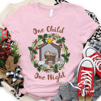 One Child One Night Christian Christmas T-Shirt