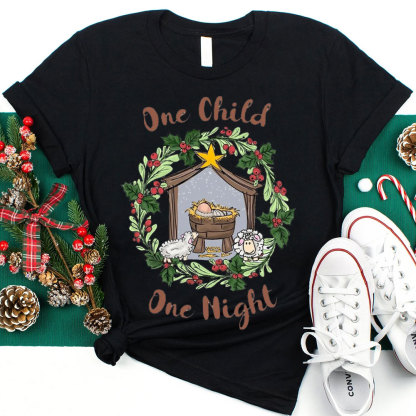 One Child One Night Christian Christmas T-Shirt