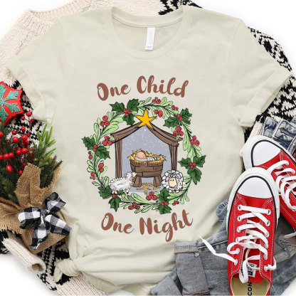 One Child One Night Christian Christmas T-Shirt