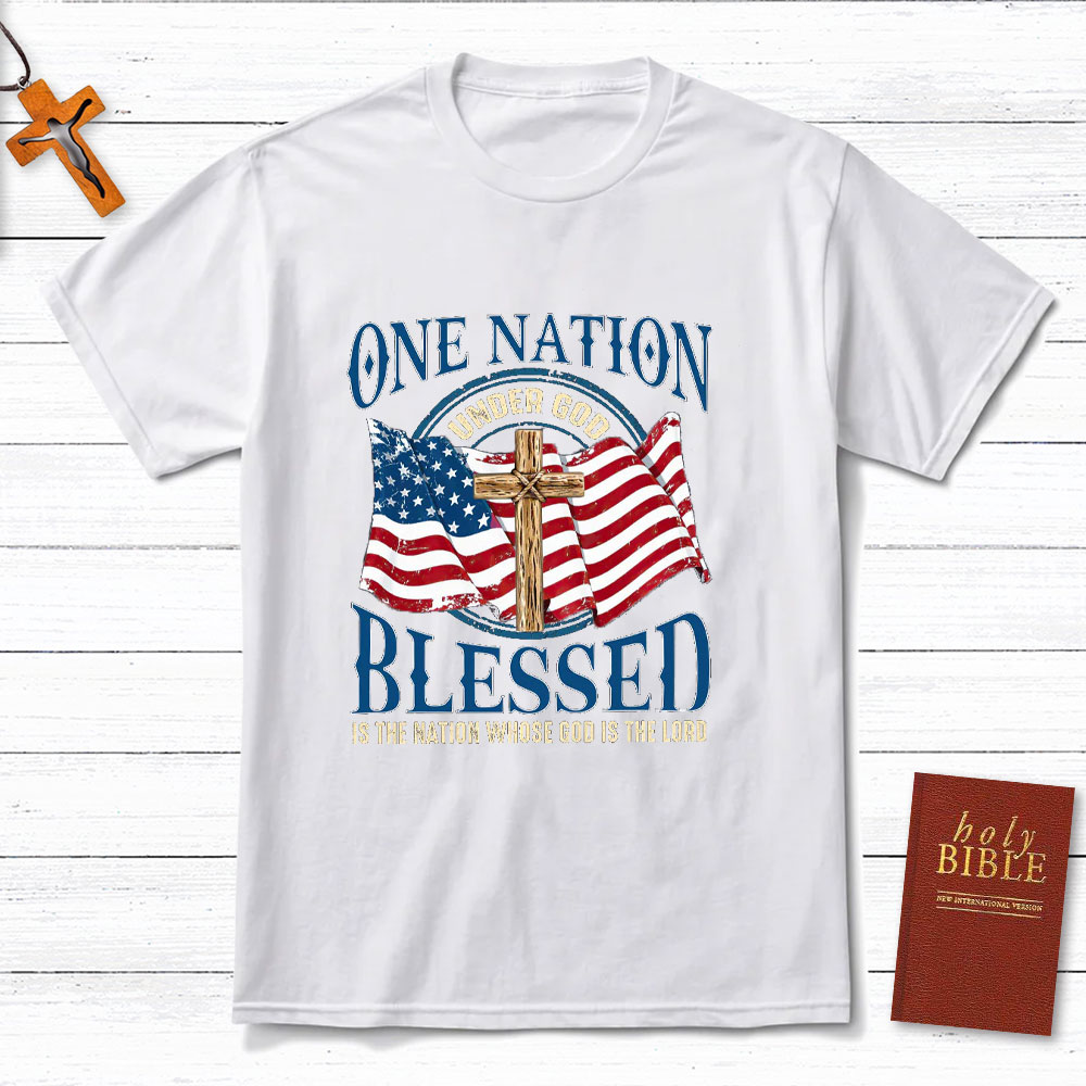 One Nation Blessed Christian T-Shirt