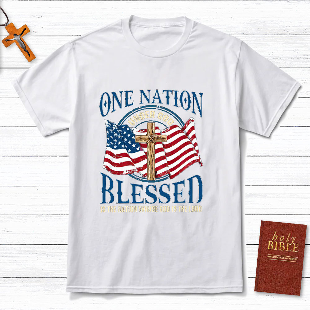 One Nation Blessed Christian T-Shirt