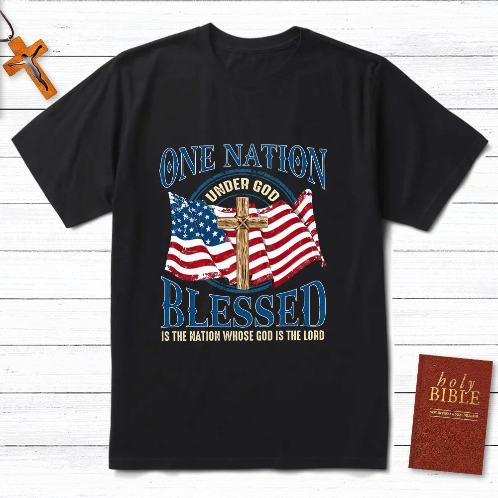 One Nation Blessed Christian T-Shirt