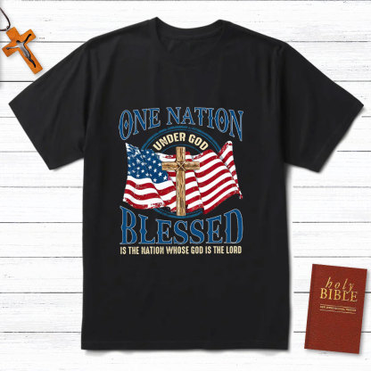 One Nation Blessed Christian T-Shirt
