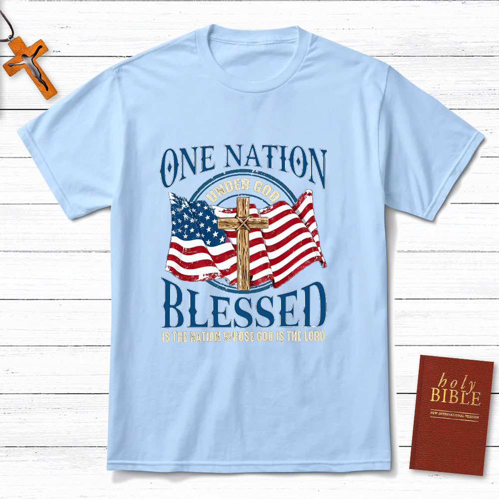 One Nation Blessed Christian T-Shirt