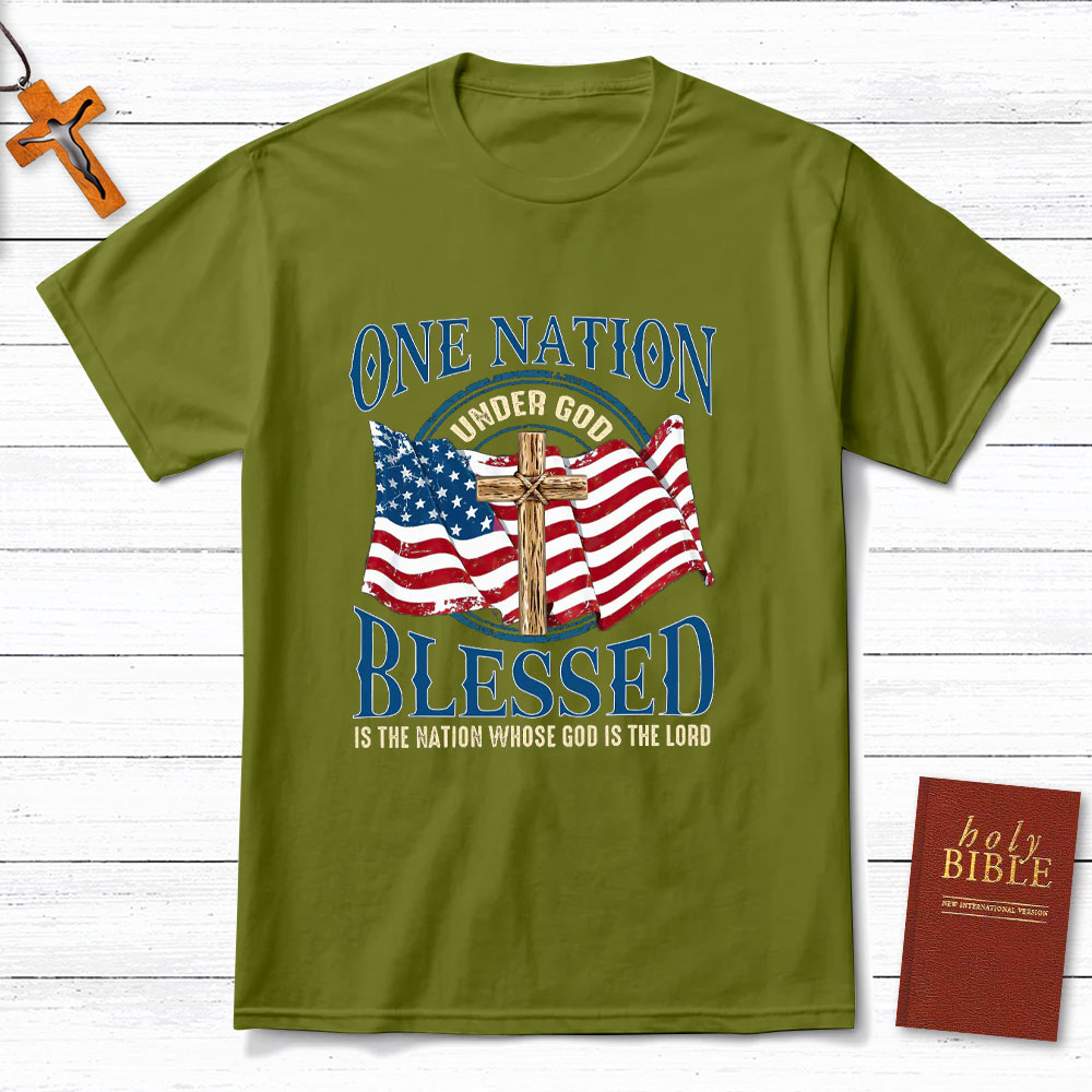 One Nation Blessed Christian T-Shirt