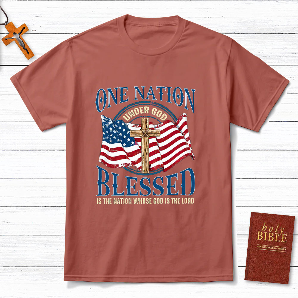 One Nation Blessed Christian T-Shirt