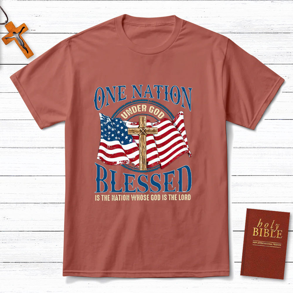 One Nation Blessed Christian T-Shirt