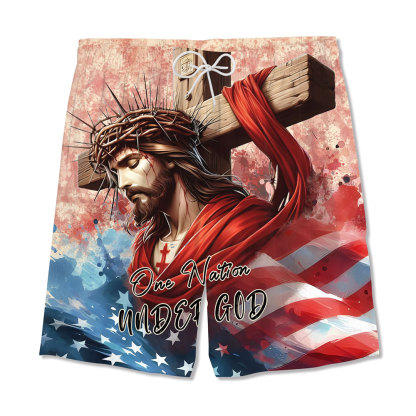 One Nation Under God Christian Hawaiian Shirt 