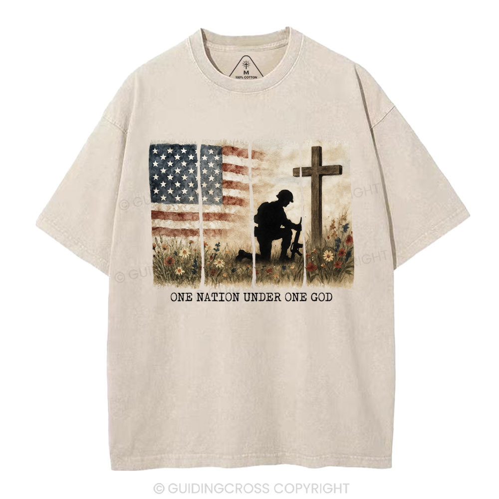New-Sample Christian Washed T-Shirt Sale - GuidingCross