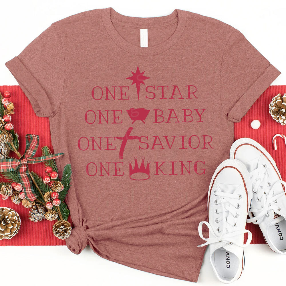 One Star One Baby One King Christian Christmas T-Shirt