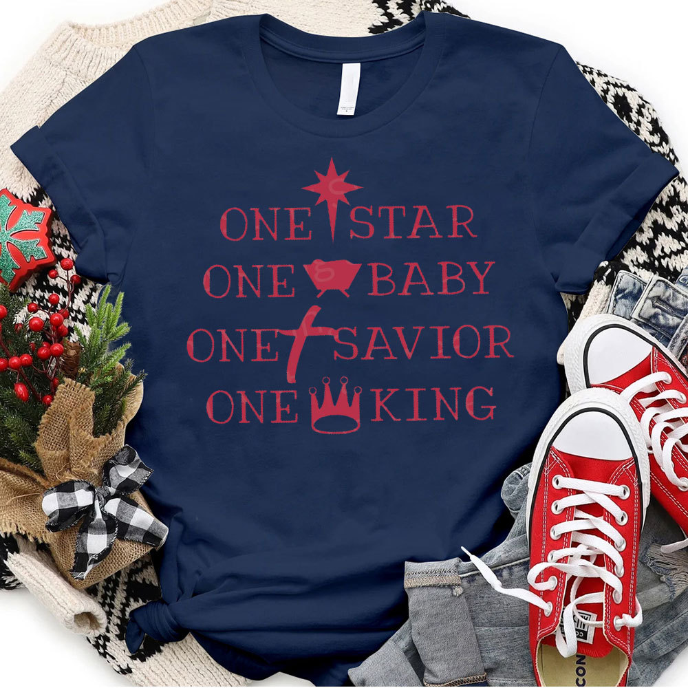 One Star One Baby One King Christian Christmas T-Shirt