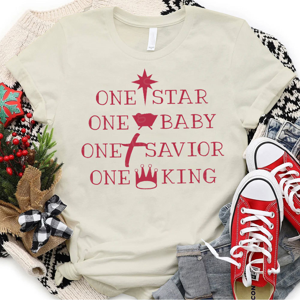 One Star One Baby One King Christian Christmas T-Shirt