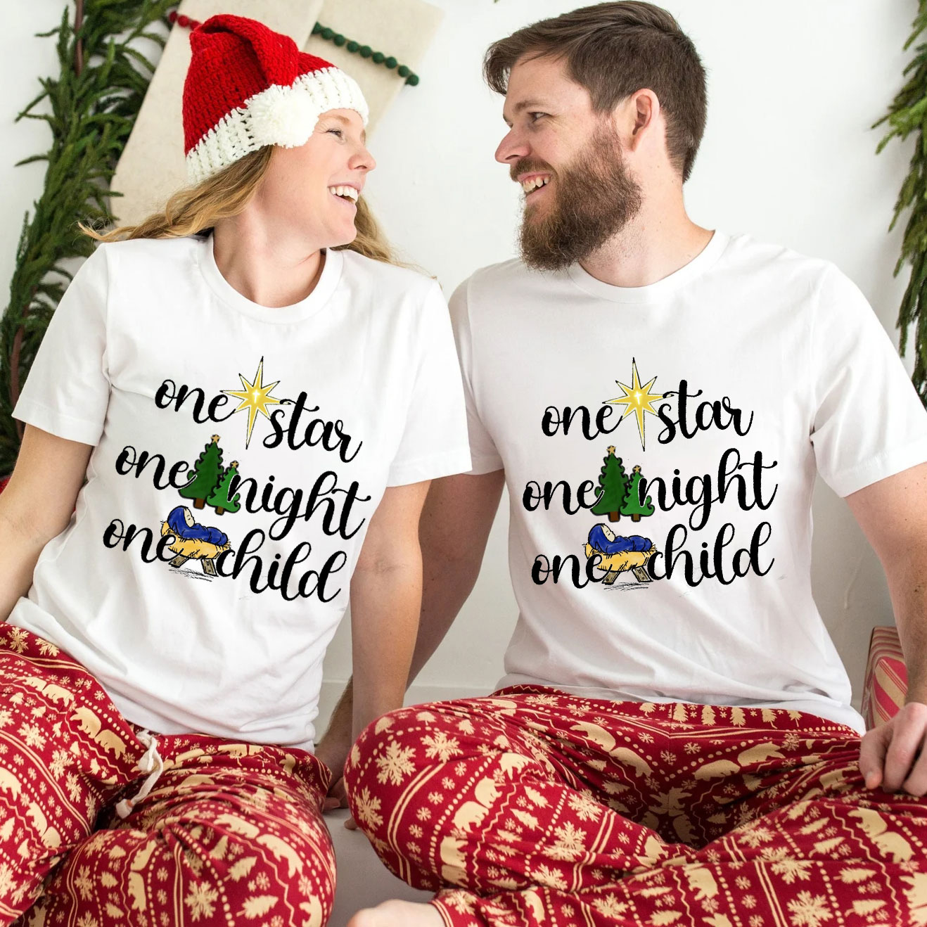 One Star One Night One Child Christian Christmas T-Shirt