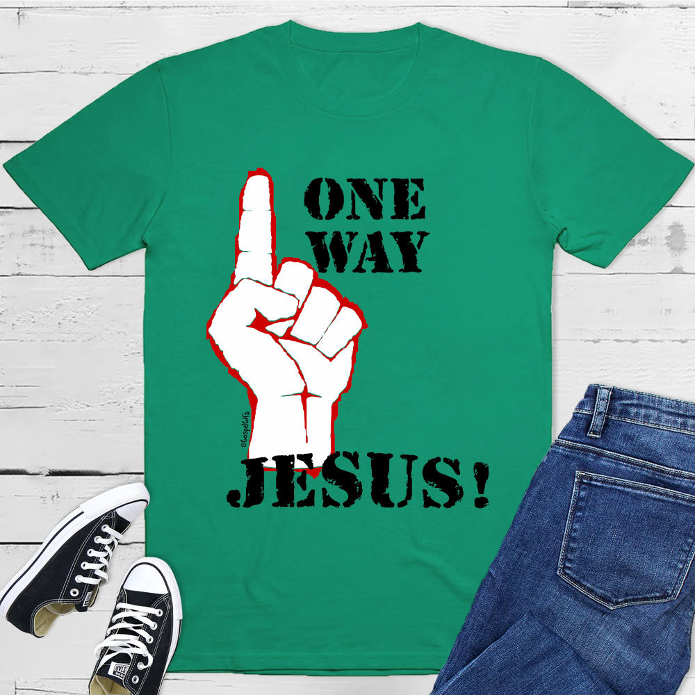 One Way Jesus Christian T-Shirt