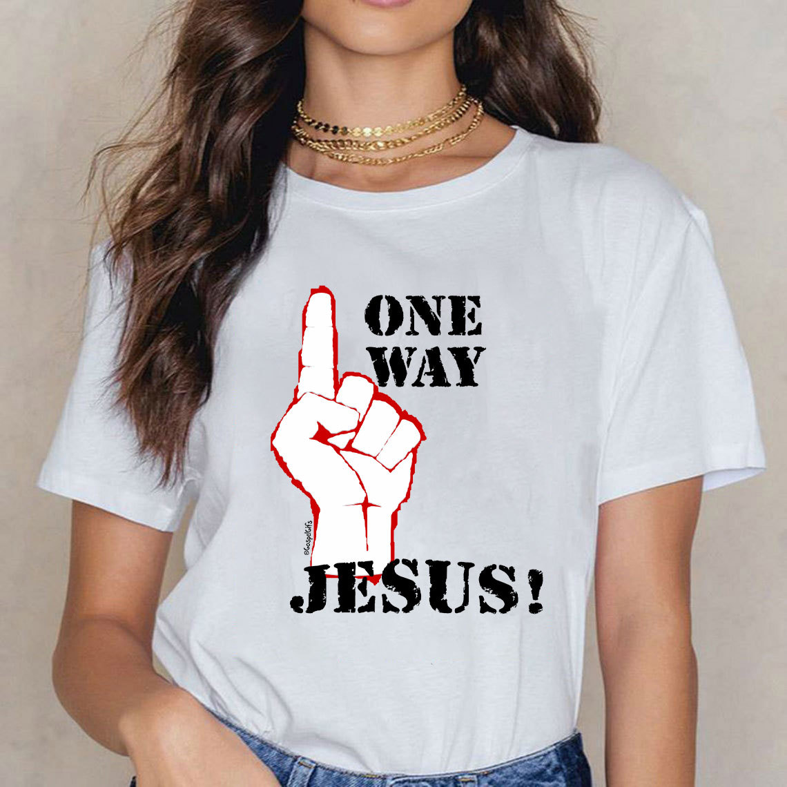 One Way Jesus Christian T-Shirt
