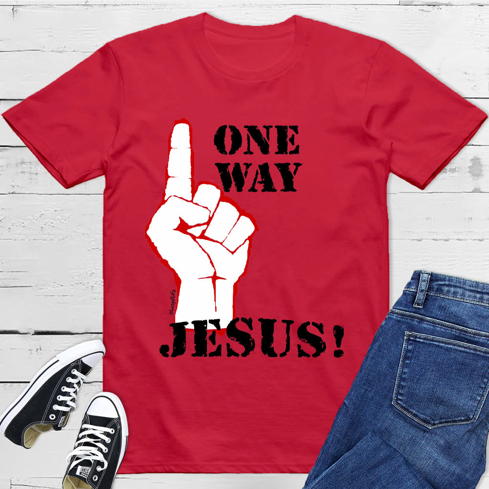 One Way Jesus Christian T-Shirt