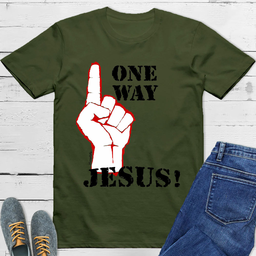 One Way Jesus Christian T-Shirt