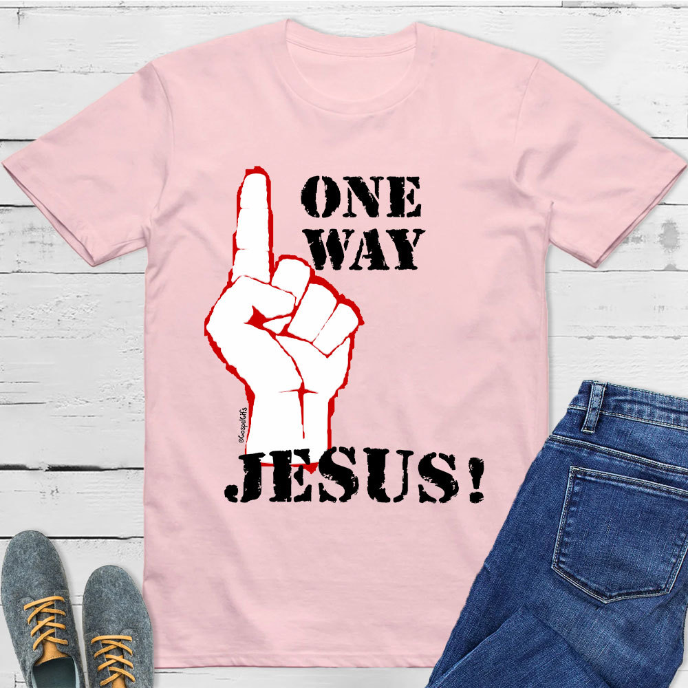 One Way Jesus Christian T-Shirt