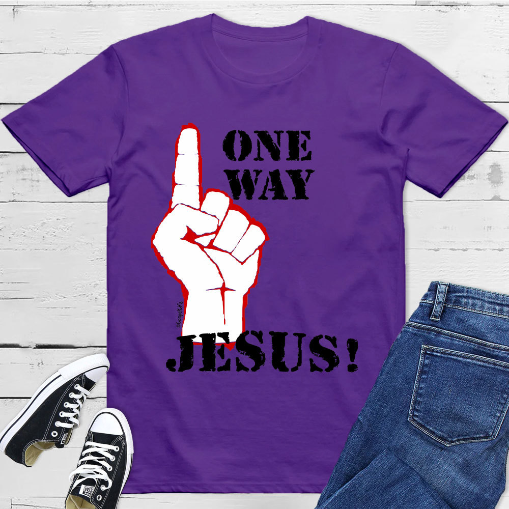 One Way Jesus Christian T-Shirt