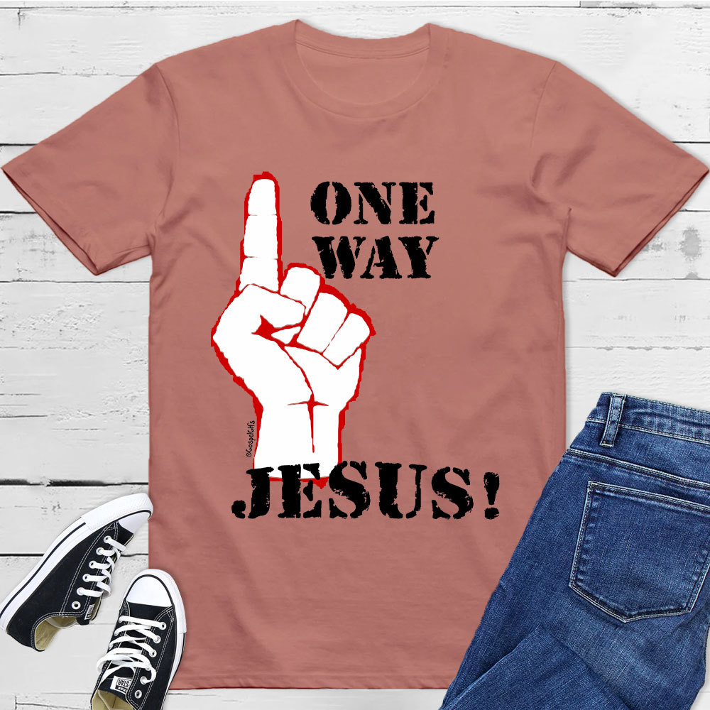 One Way Jesus Christian T-Shirt