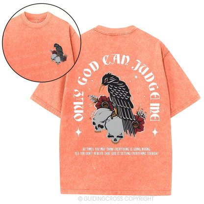 Only God Can Judge Me Christian Washed T-Shirt